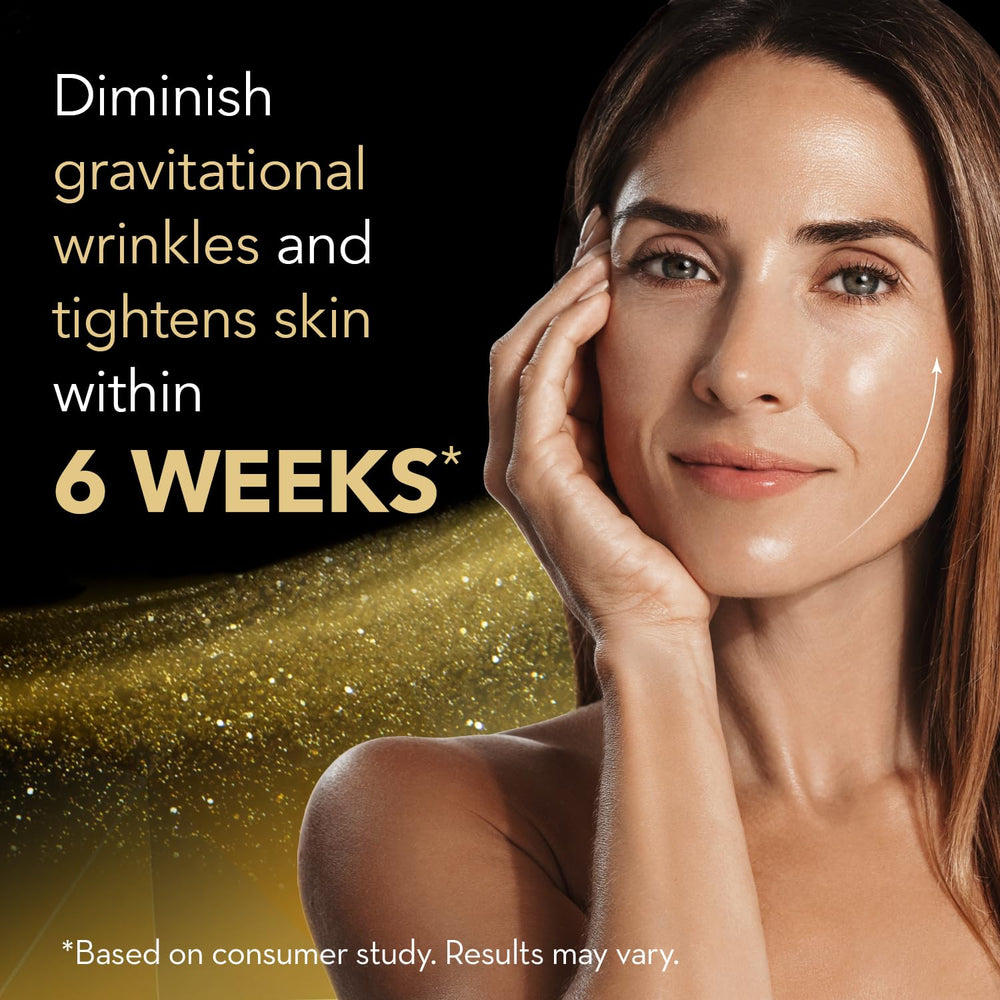 Cicatricure Gold Lift Night Cream with gold particles adds luxurious glow to skin.