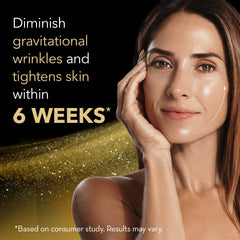 Cicatricure Gold Lift Night Cream with gold particles adds luxurious glow to skin.