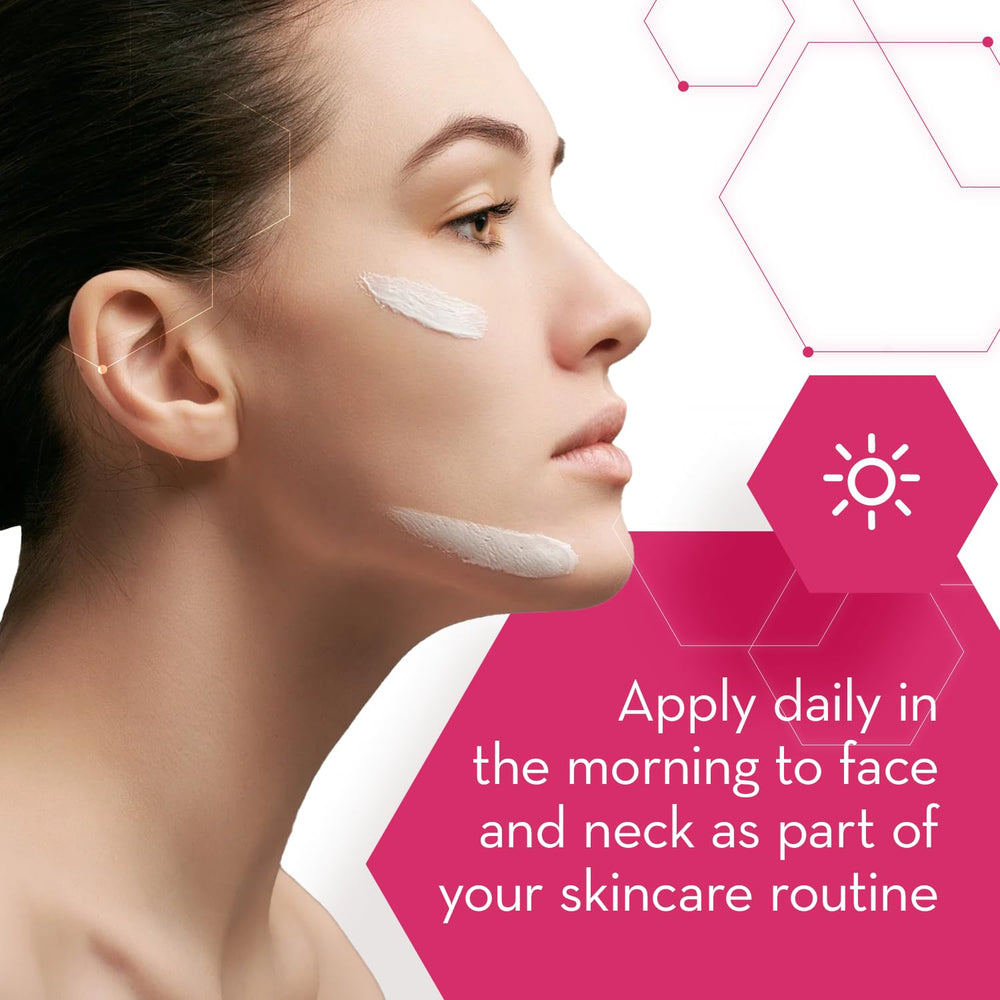 Cicatricure packaging display highlighting anti-aging formula and UV protection.
