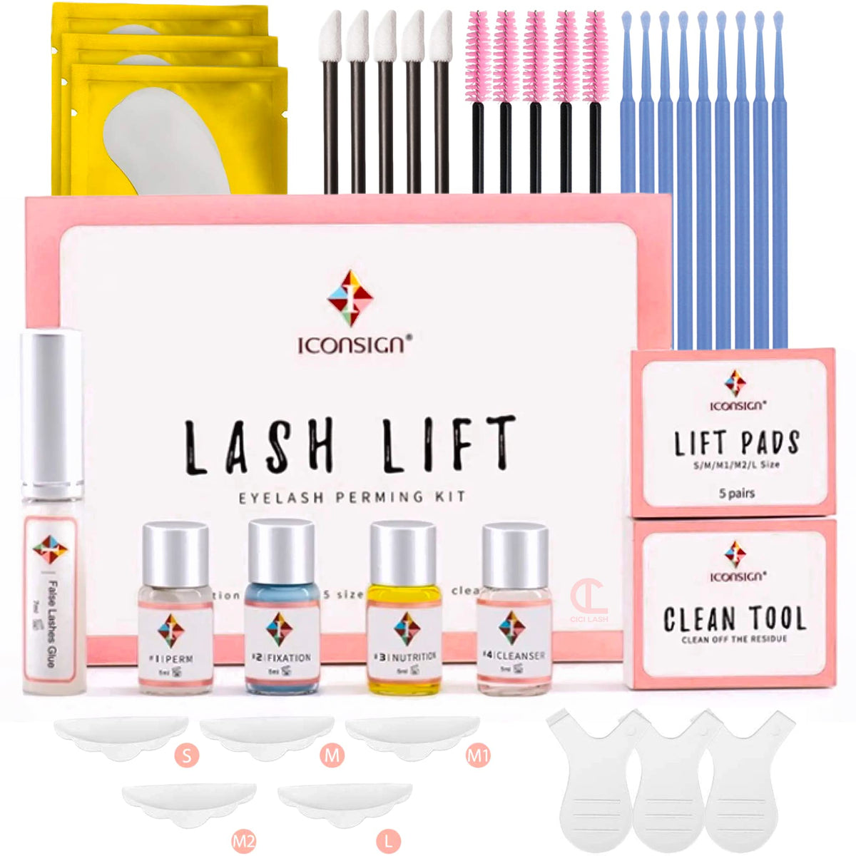 CICI Lash Lash Lift Kit eye shields provide comfortable lash curling during treatment.