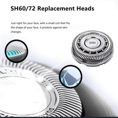 CIELONI SH60 three-pack blades with brush for easy maintenance.