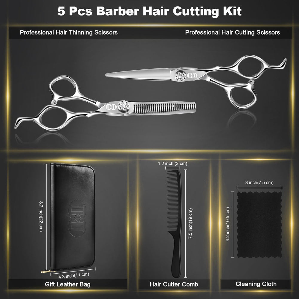 CIICII 7.5-inch hair cutter comb included for quick sectioning