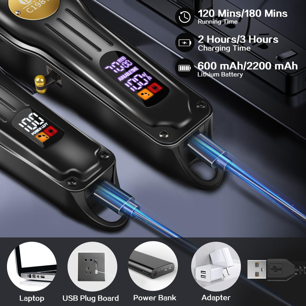 CIICII LED digital display on clippers for power and speed info