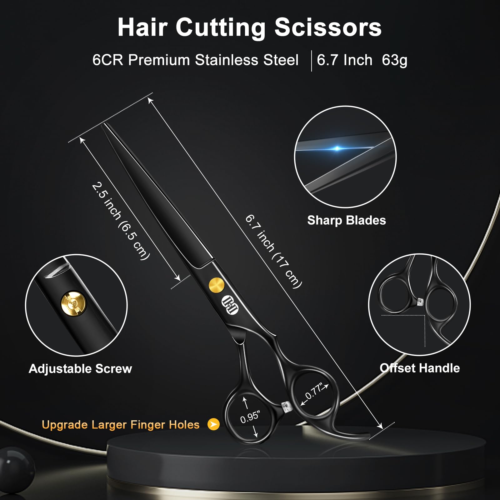 CIICII thinning scissors 28% thinning rate for natural texture
