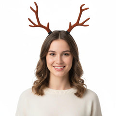 Ciieeo Reindeer Antlers Headband front view for festive look