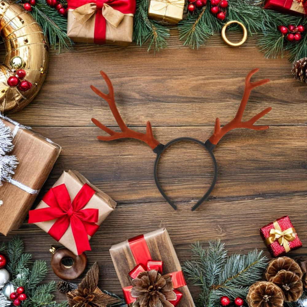 Ciieeo Reindeer Antlers Headband complements winter costumes and gatherings