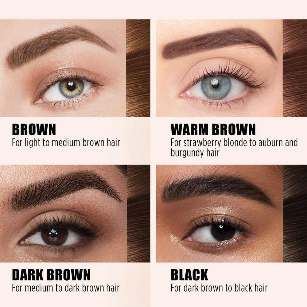 Cilrofelr tattoo brow definition closeup illustrates crisp, natural-looking arches.