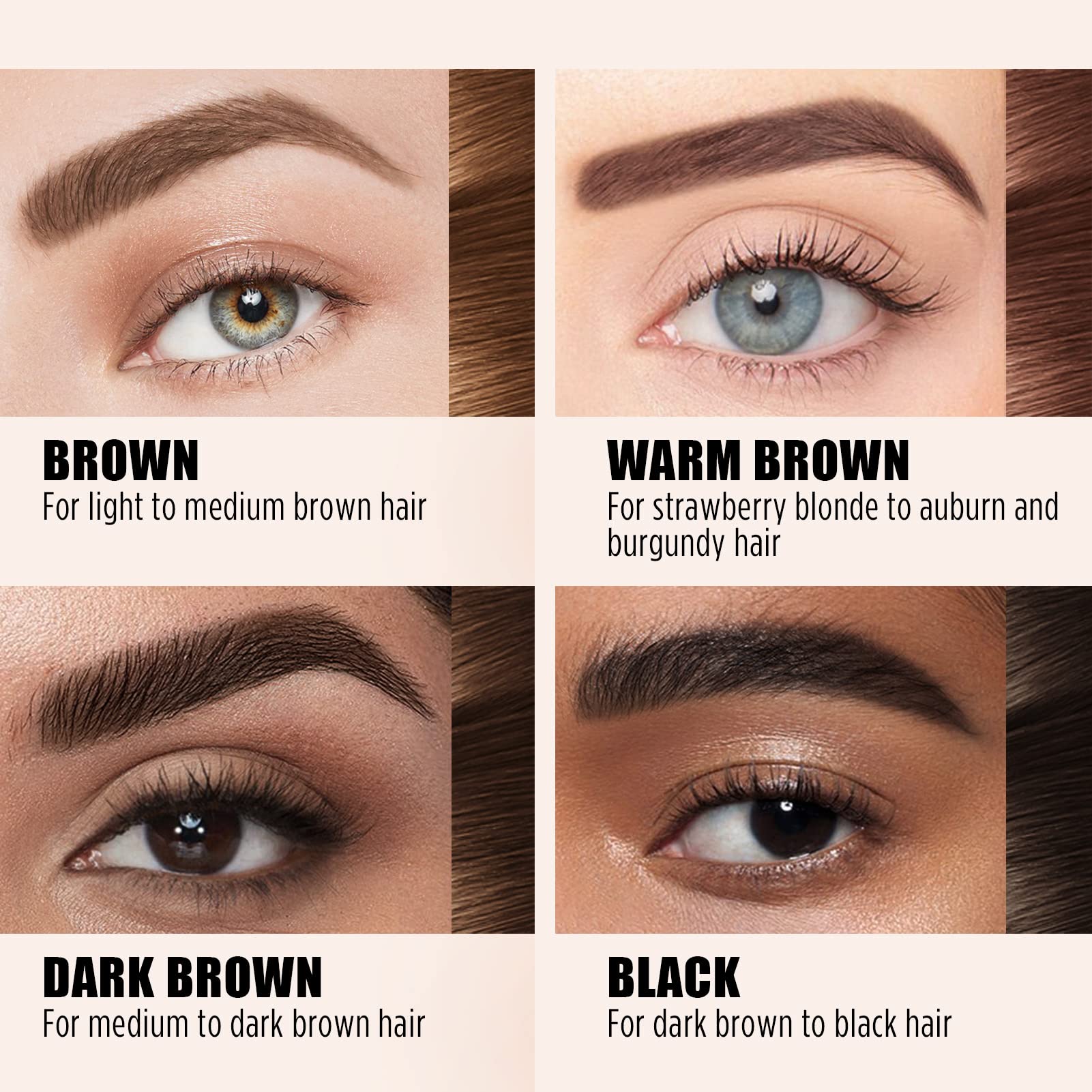 Cilrofelr Thin Brush Brow Application enables controlled, natural-looking filling.