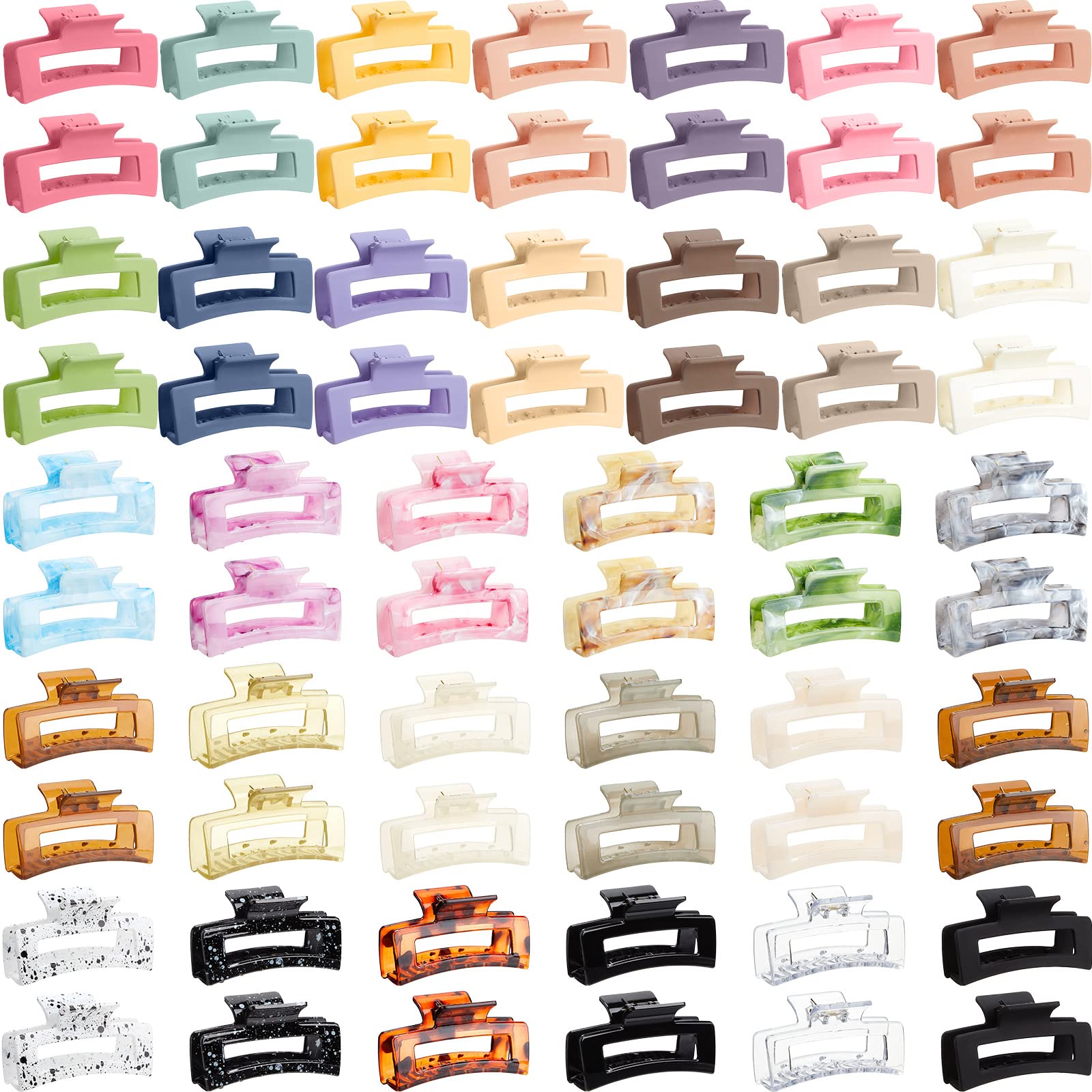 Cindeer 64pcs bulk hair clips set closeup showing sturdy matte finish for daily styling.