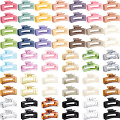 Cindeer 64pcs bulk hair clips set closeup showing sturdy matte finish for daily styling.