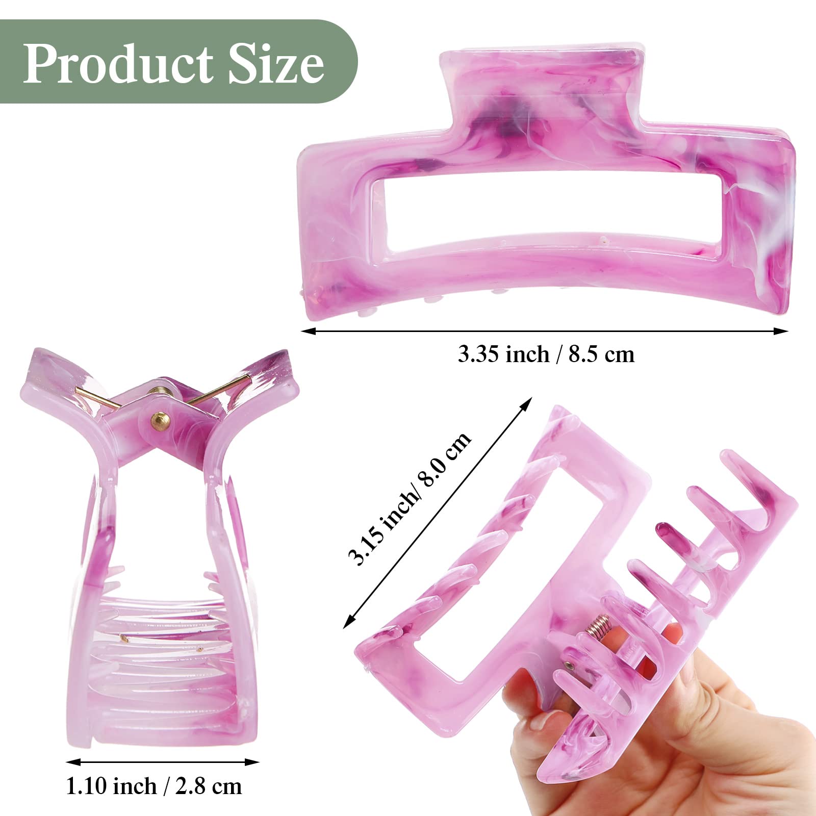 Cindeer multicolor hair clips variety of colors for quick outfit matching.