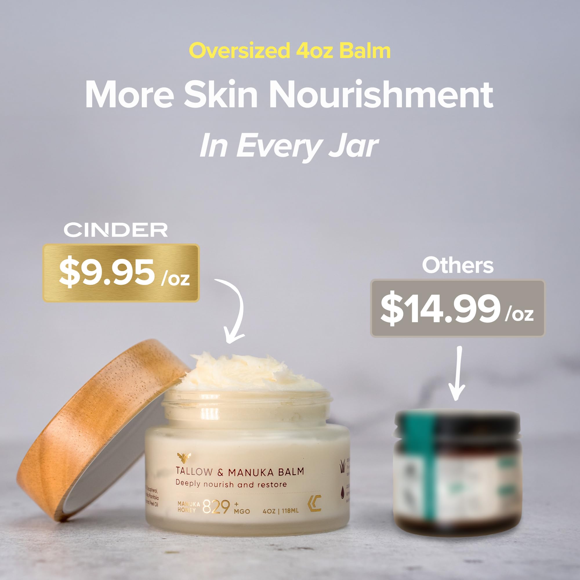 Person applying balm to dry skin for hydration