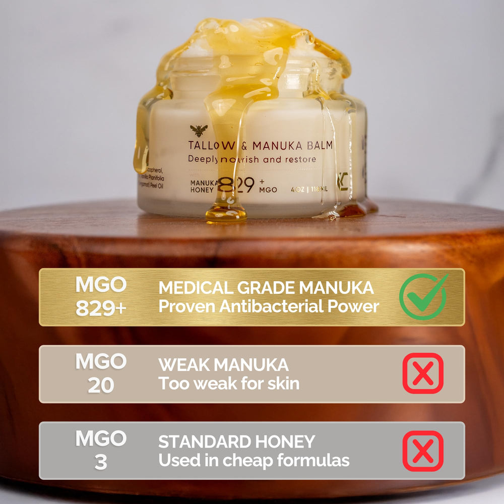Cinder Brands Manuka honey swirl in balm close-up