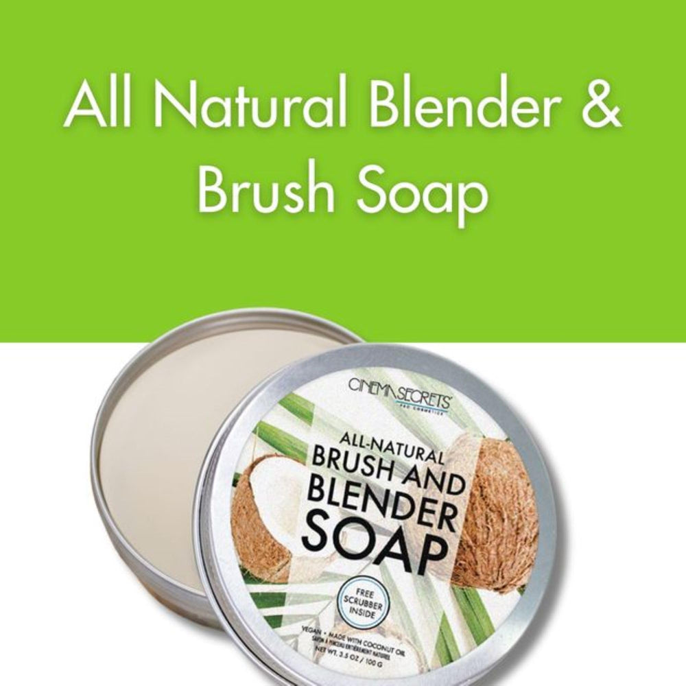 Cinema Secrets coconut oil key ingredient delivers conditioning while cleaning makeup tools.