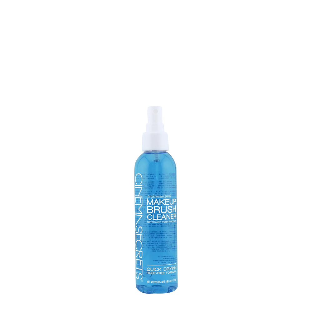 Cinema Secrets Original Blue Vanilla bottle front shows quick-dry brush cleaner