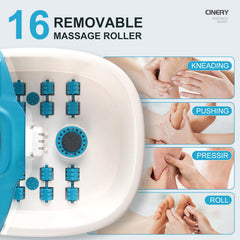CINERY FIAHNG Foot Spa Massager 16 rollers for pedicure and exfoliation