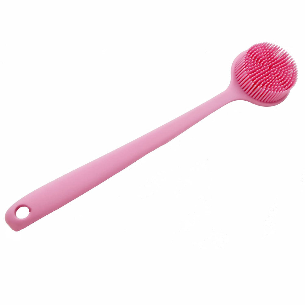 Cinlitek cepillo dorso silicona mango largo para alcance cómodo