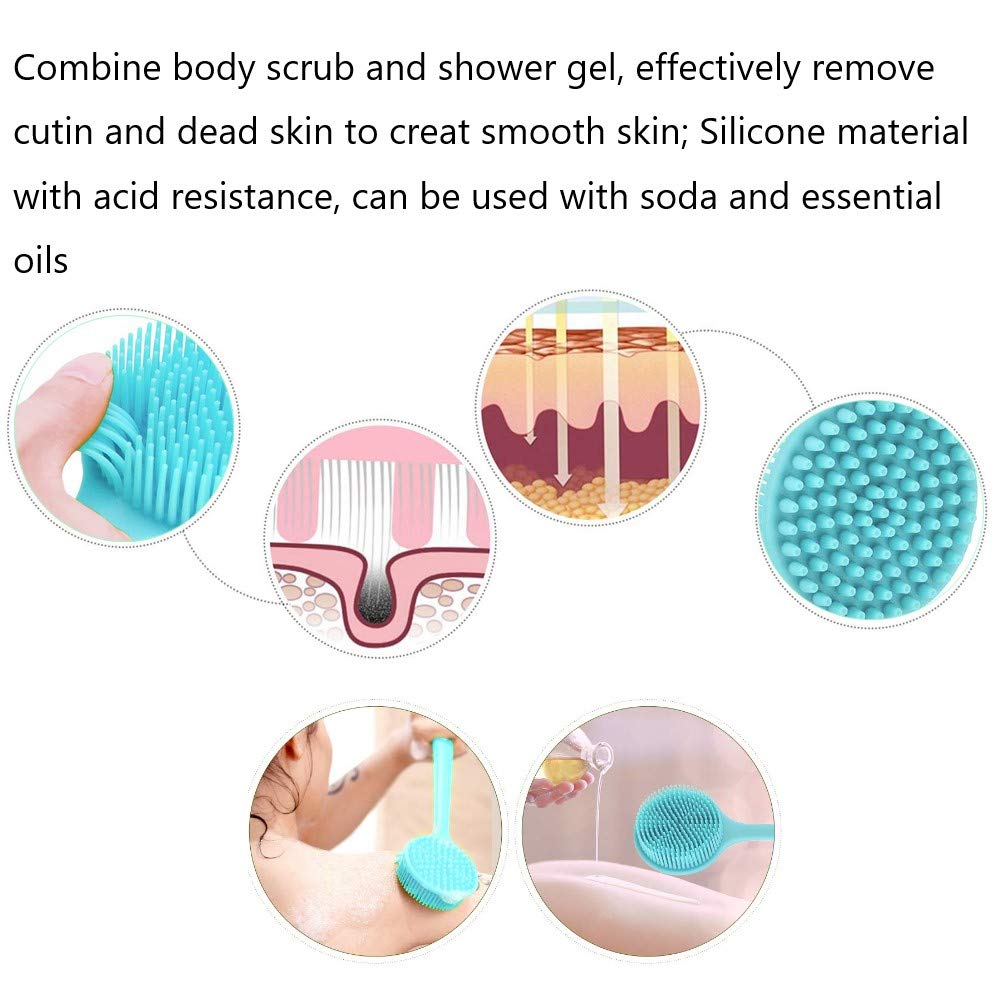 Cinlitek cepillo de silicona con secado rápido, reduce el tiempo de secado tras la ducha.