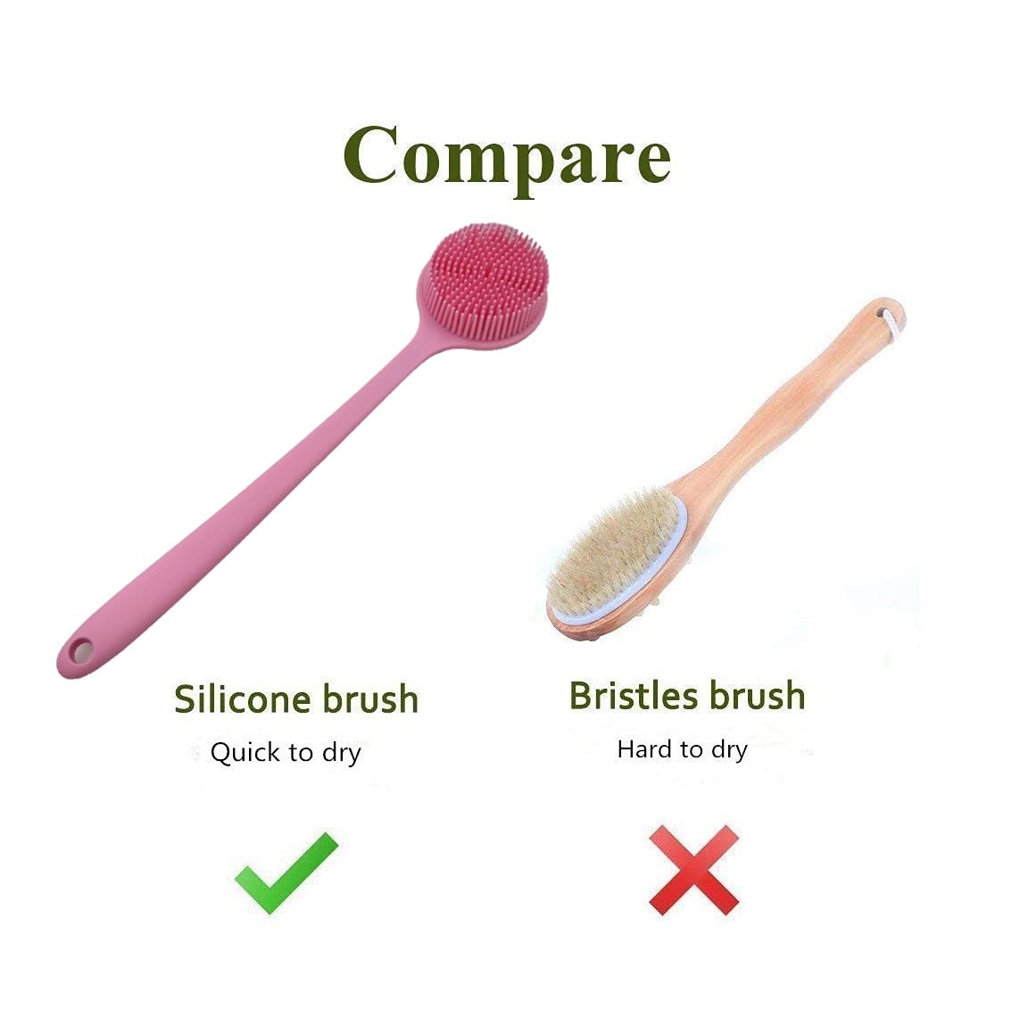 Cinlitek dorso ergonómico con mango largo para limpieza