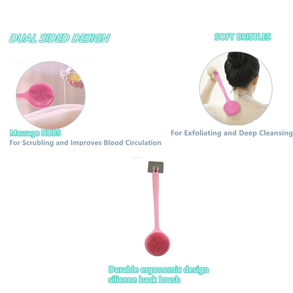 Cinlitek escobilla cuerpo silicona 15 pulgadas para exfoliación