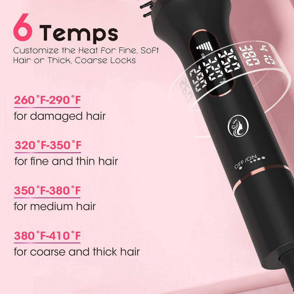 CINOSTAR ergonomic handle provides comfortable grip during styling sessions.