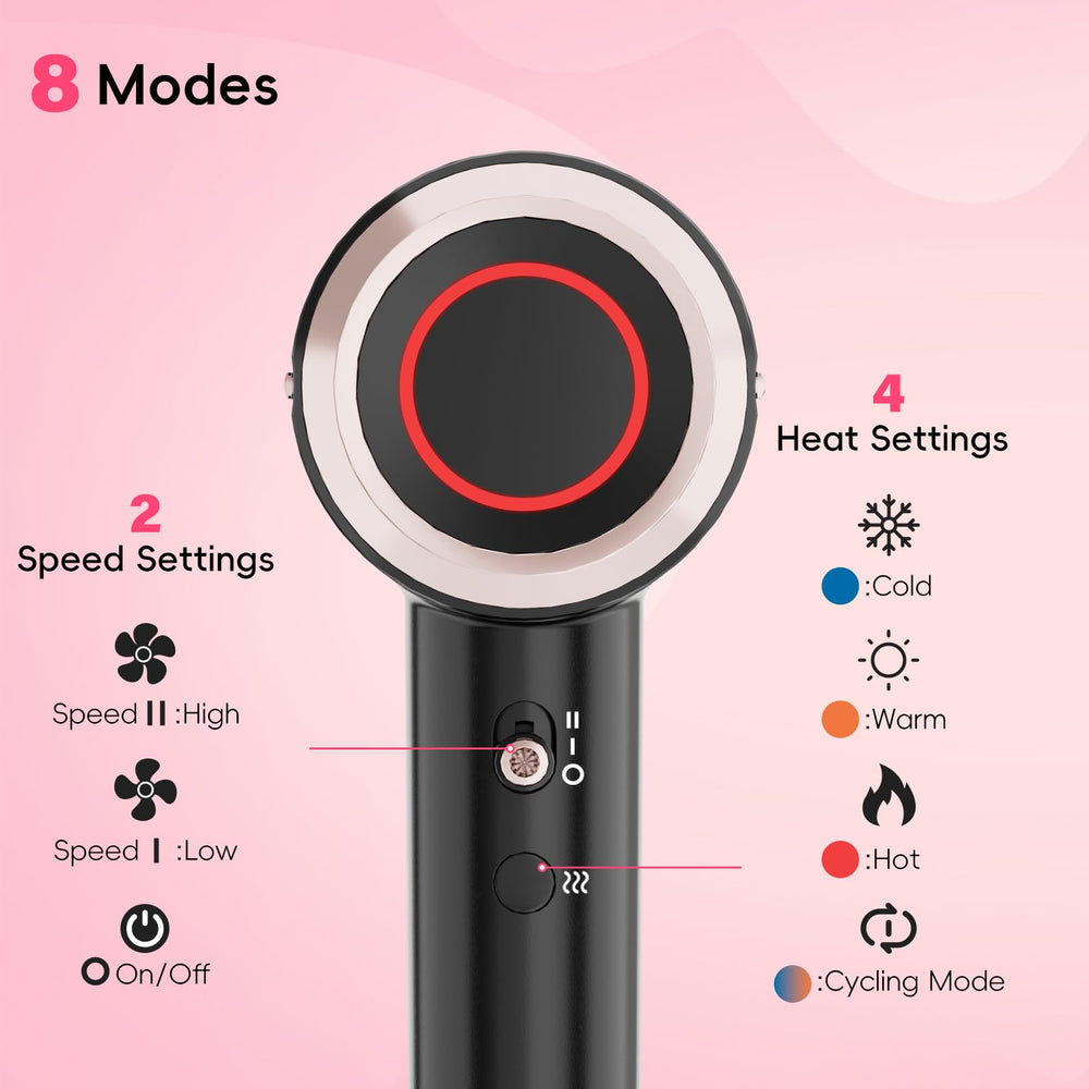 CINOSTAR Heat-cool cycle balances warmth and cool air for scalp comfort.