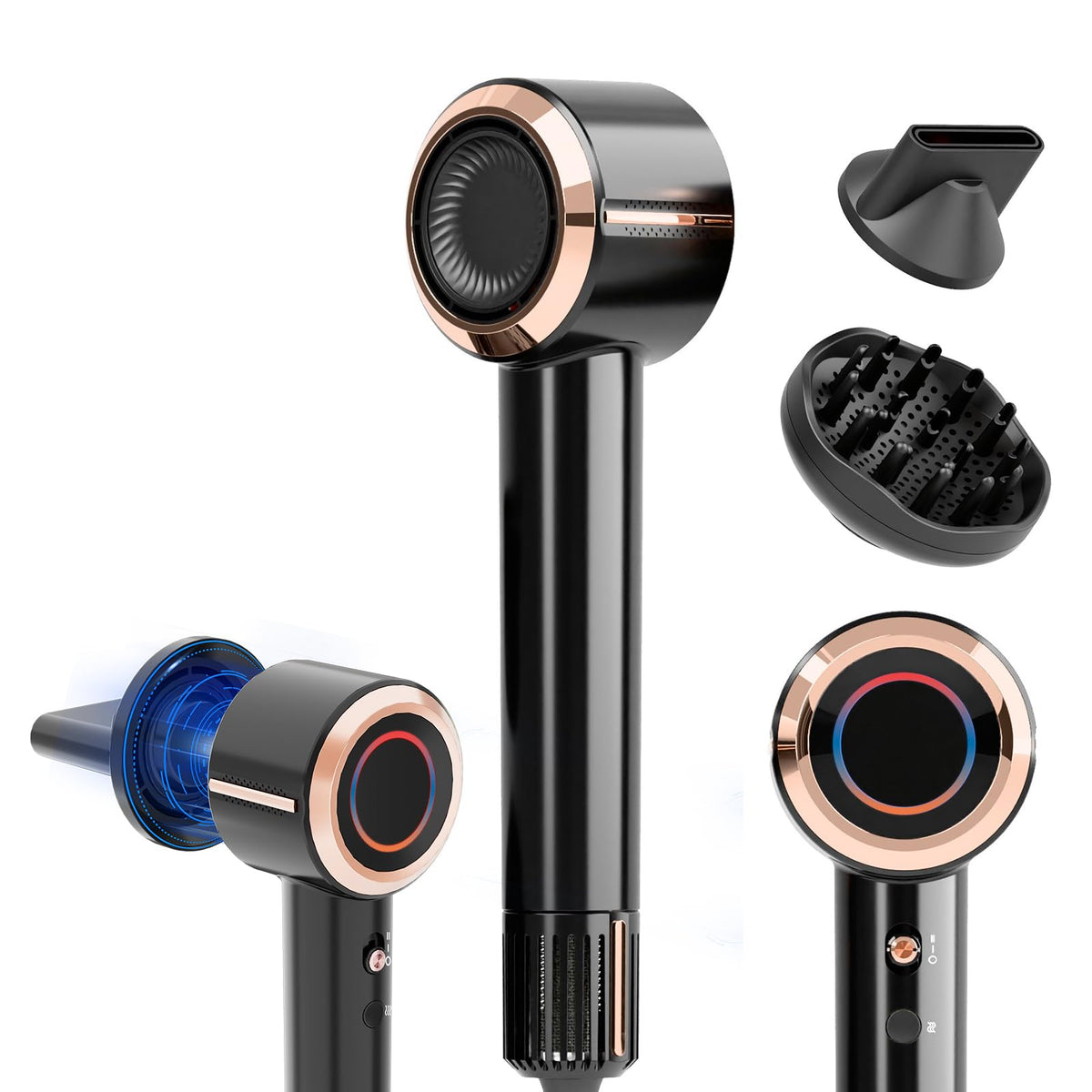 CINOSTAR Hair Dryer with magnetic attachments for quick, salon-ready styling at home.