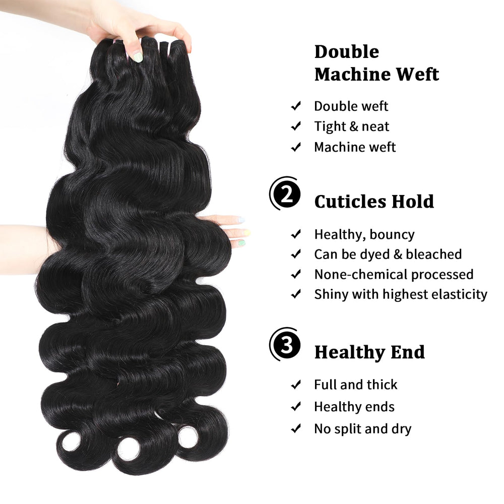 Ciracevi hair bundles no-tangle no-shed appearance for smooth styling.