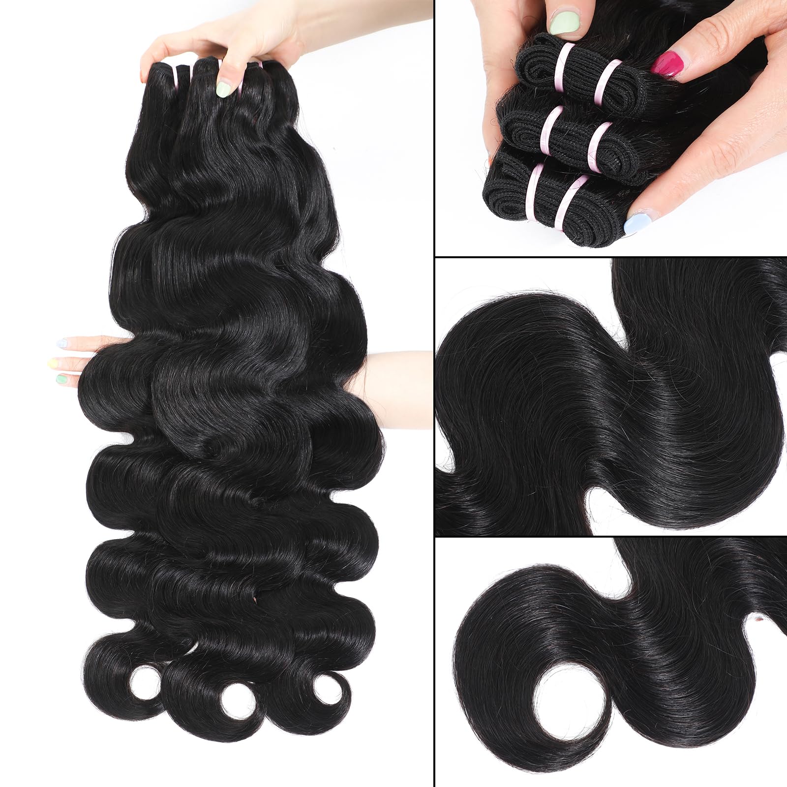 Ciracevi Indian hair bundles close-up texture highlights soft healthy cuticles.