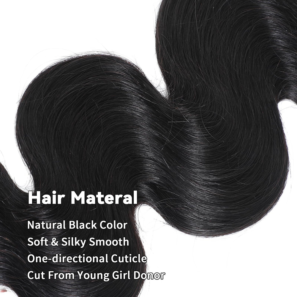 Ciracevi virgin Remy Indian hair bundles in natural black blend with your hair.