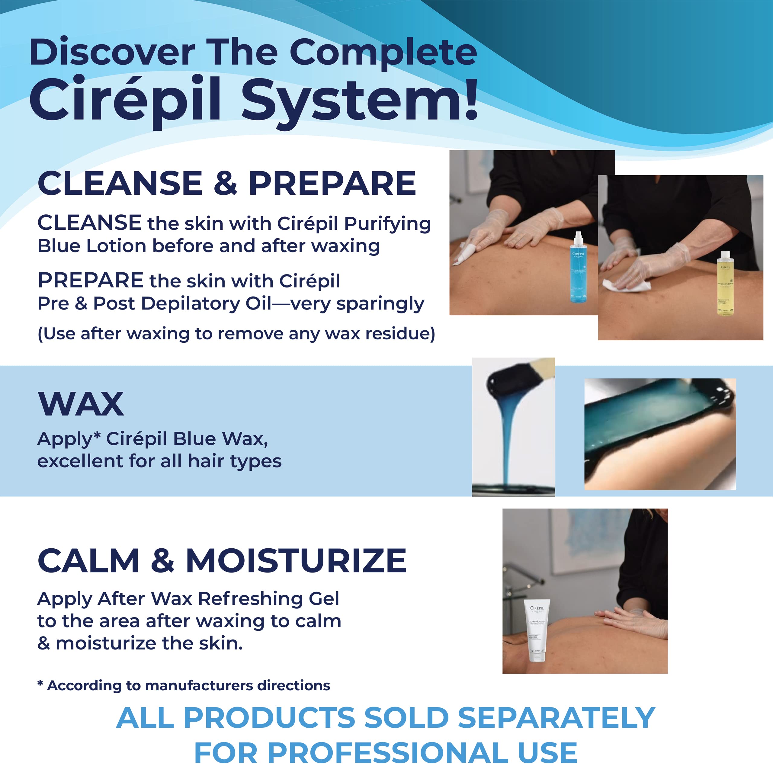 Cirepil Blue 800g packaging ready for spa or home use.