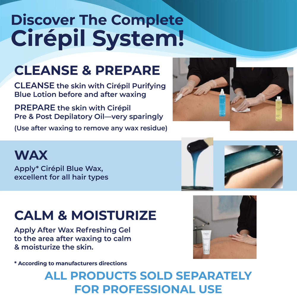 Cirepil Blue 800g packaging ready for spa or home use.
