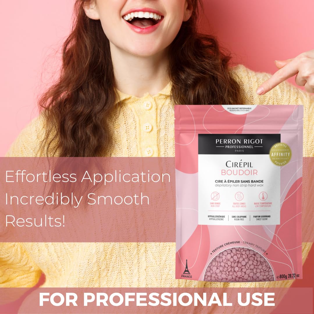 Cirepil Boudoir professional France-origin branding signals trusted, high-quality wax