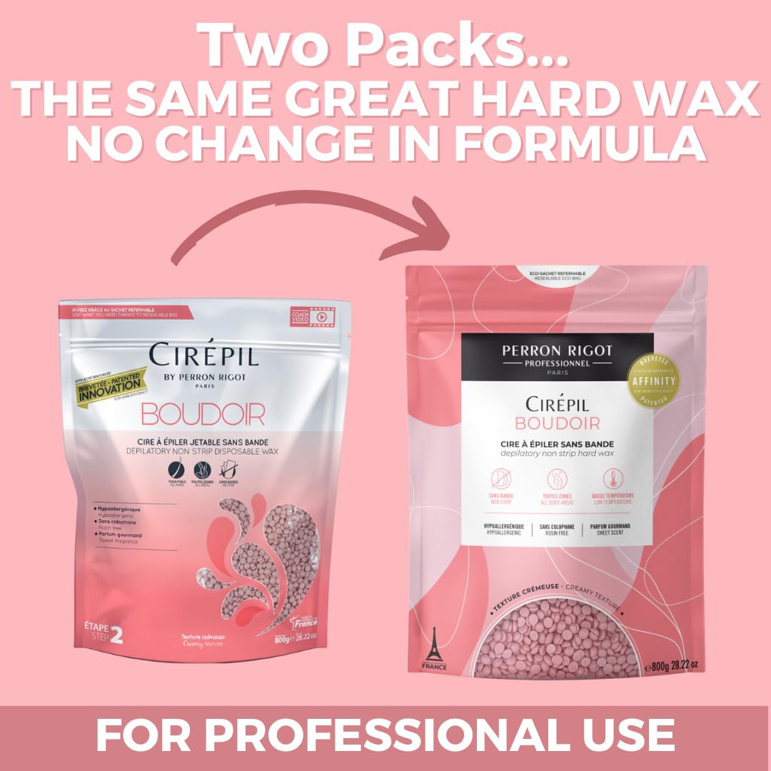 Cirepil Boudoir wax beads melt pool demonstrates creamy, low-temp formula for gentle application