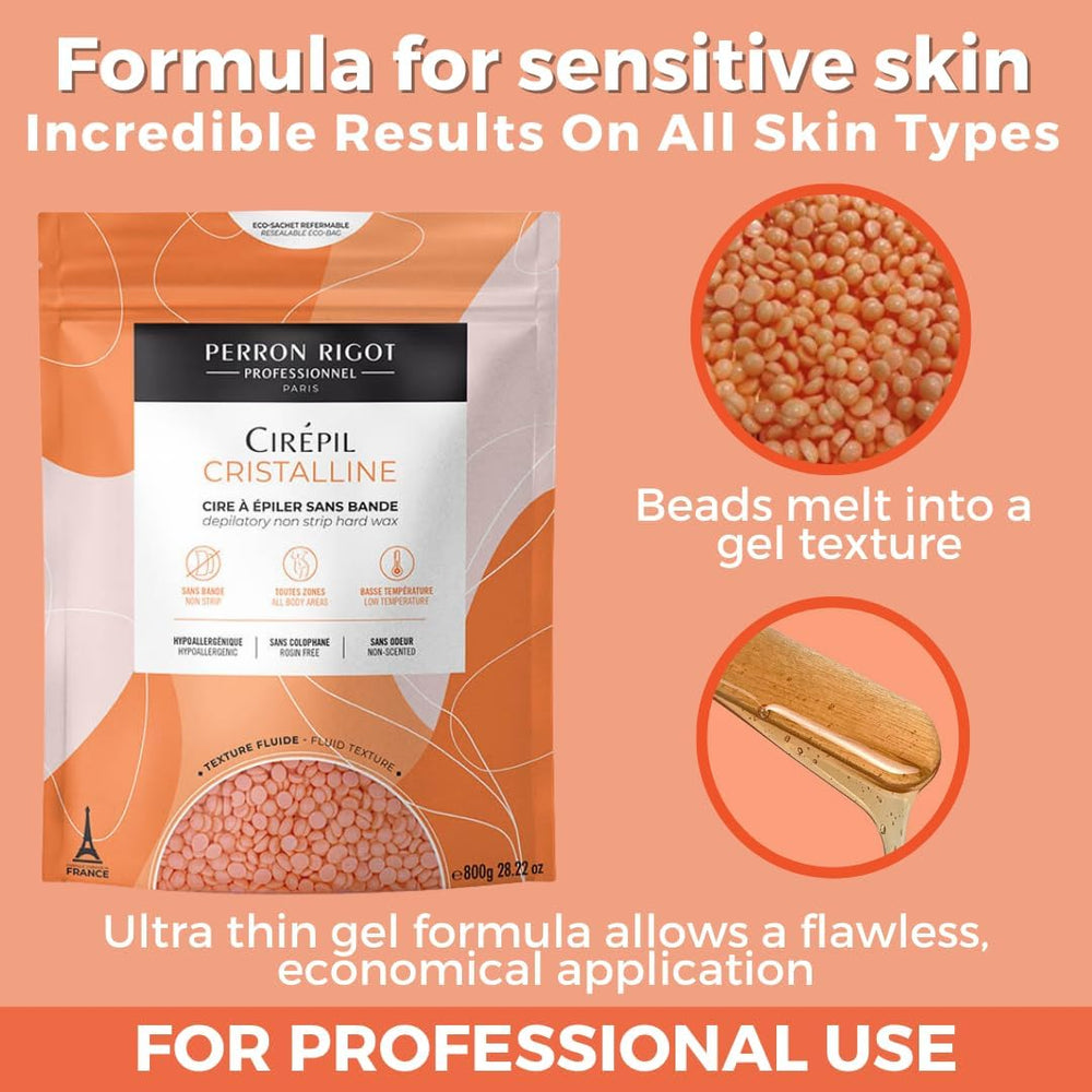Cirepil Cristalline rosin-free formula ideal for allergy-prone clients.