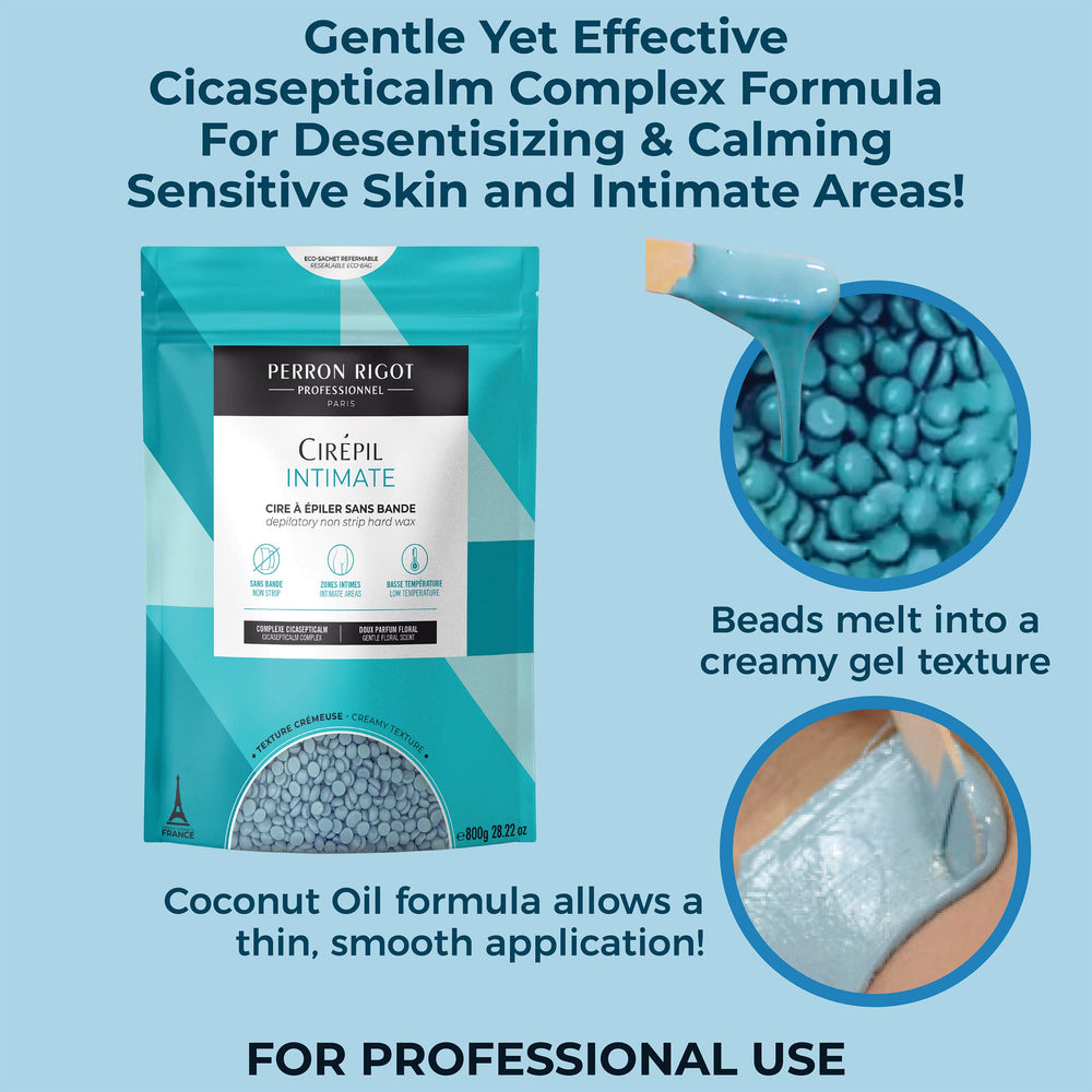 Cirepil Intimate dermatologically tested label indicating skin safety for sensitive areas