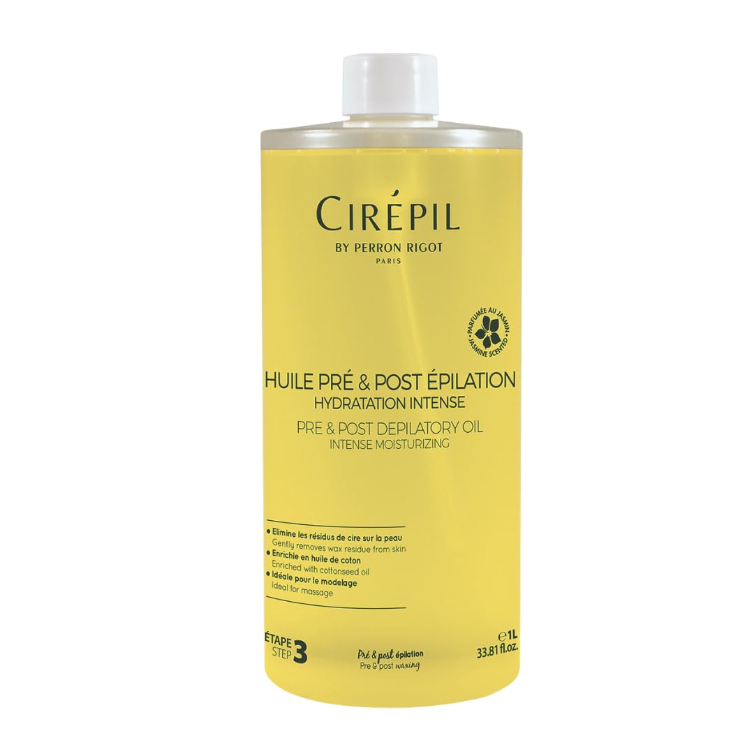 Cirepil shield-effect oil protects skin during waxing for smoother removal