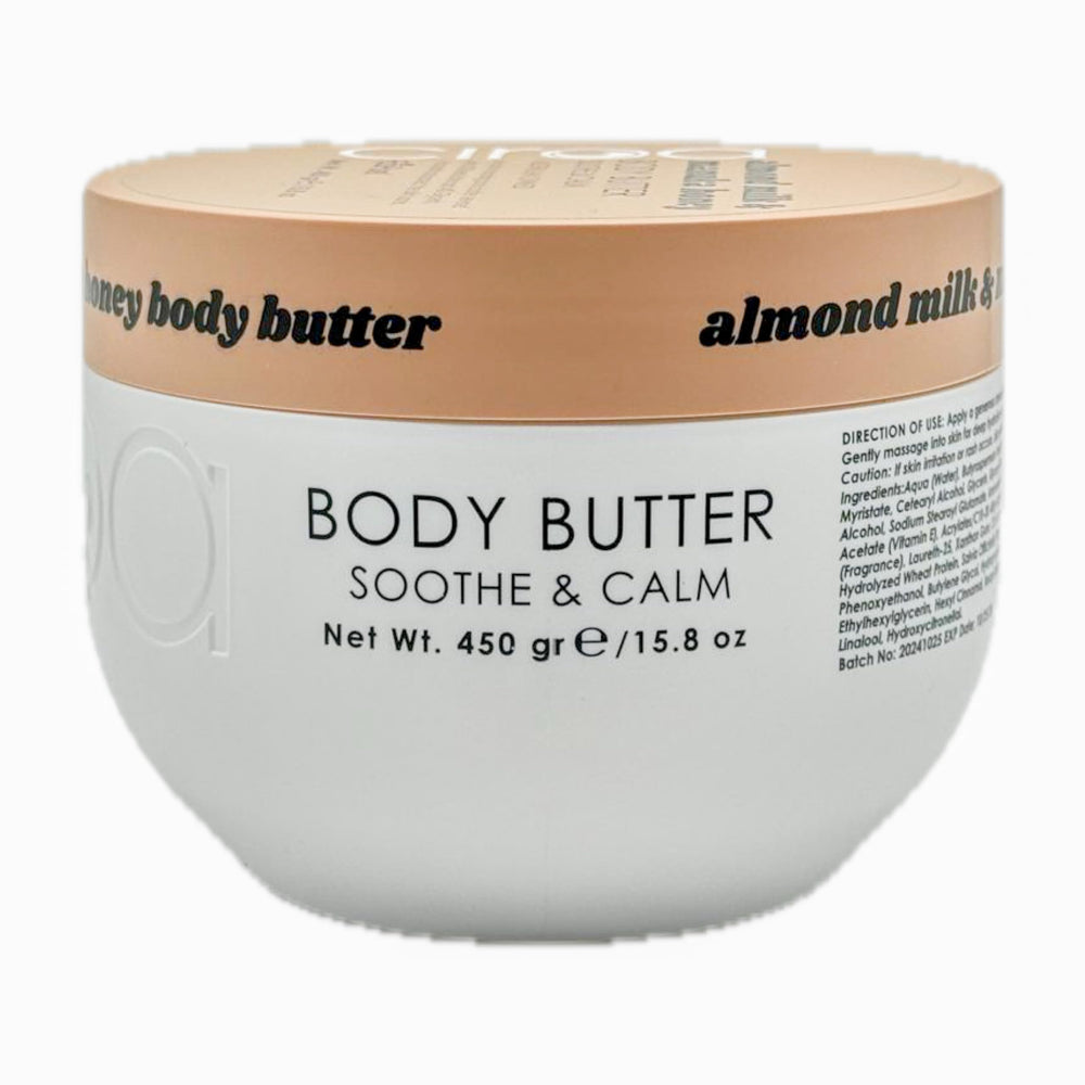 Ciroa almond milk and honey infusion label photo highlights nourishing ingredient details.