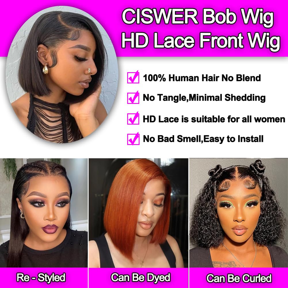 CISWER Glueless adjustable-cap fit shown for secure comfortable wear.