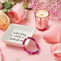 CITTA natural agate bracelet offers grounding energy with elegance.