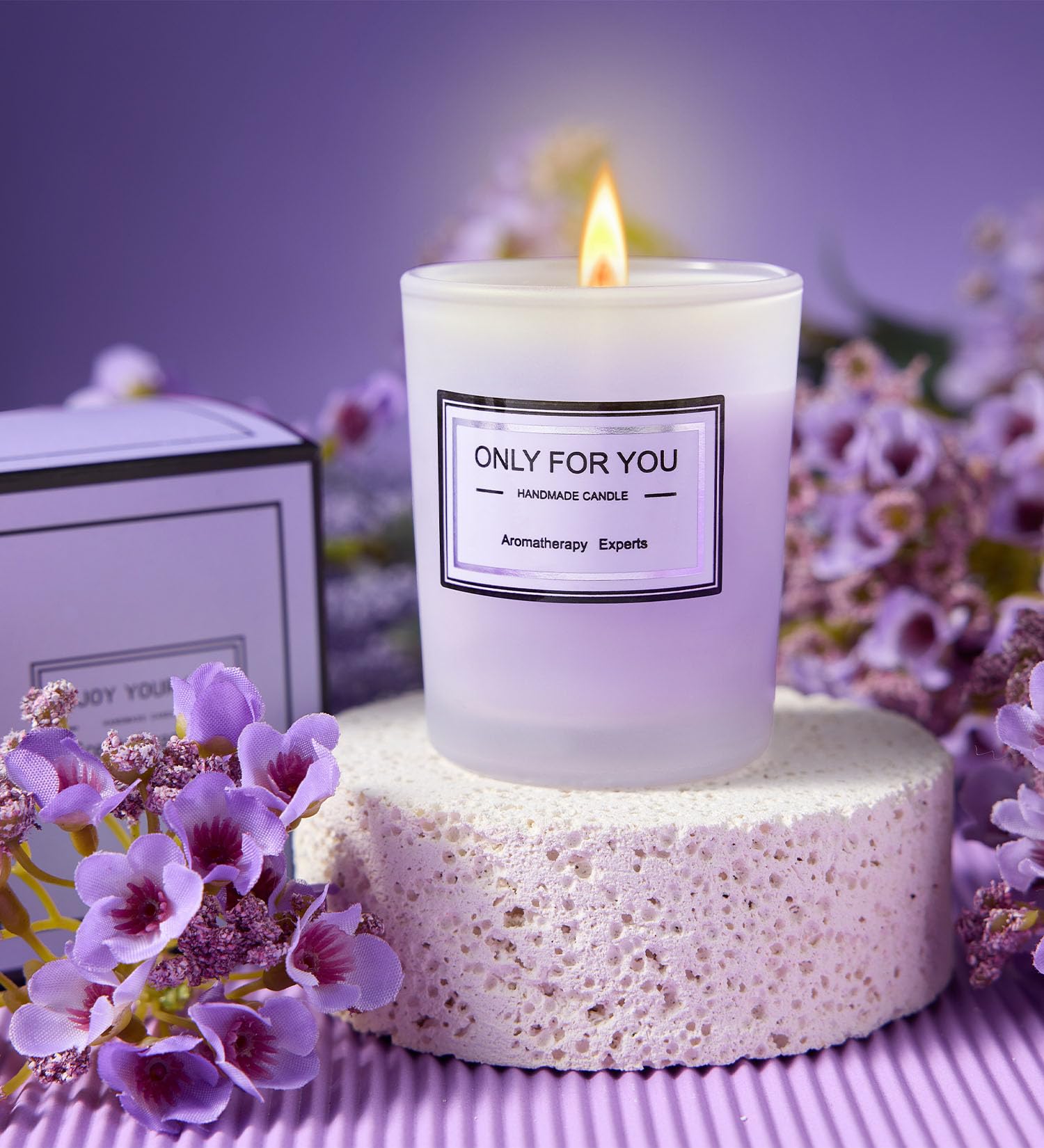 CITTA Lavender Spa Gift Set lavender bath salts for a tranquil soak