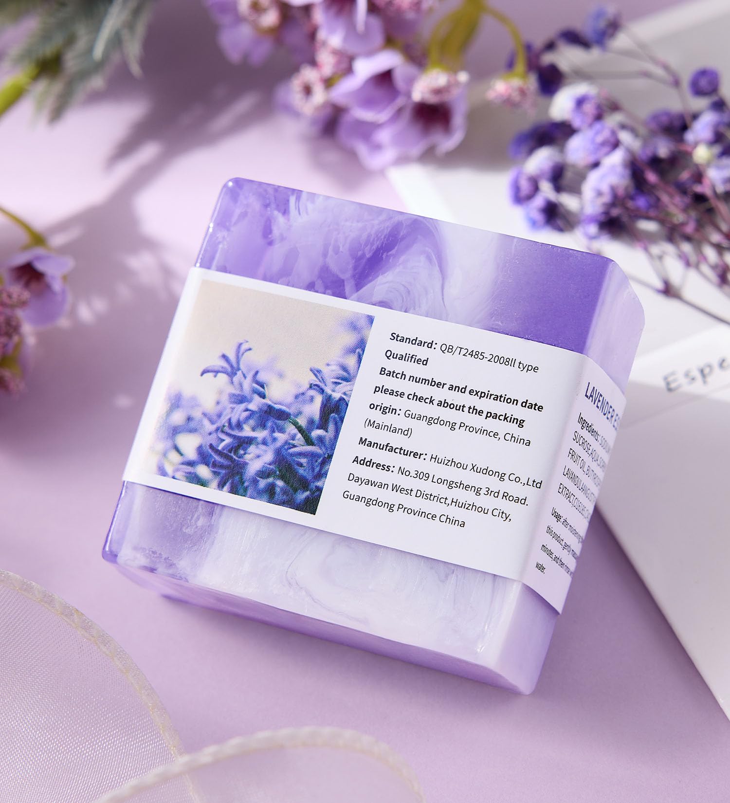CITTA Lavender Spa Gift Set dried flower greeting card for heartfelt message