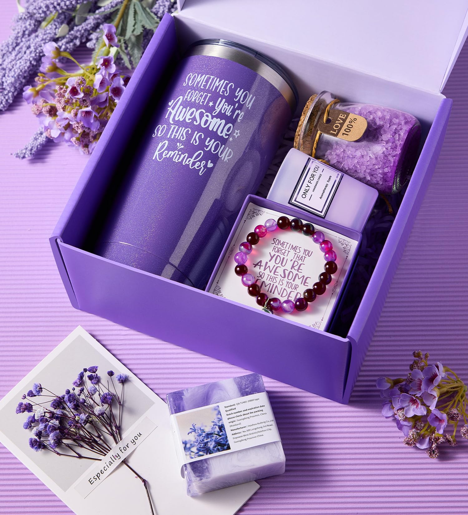 CITTA Lavender Spa Gift Set unboxing—premium presentation for gifting moment