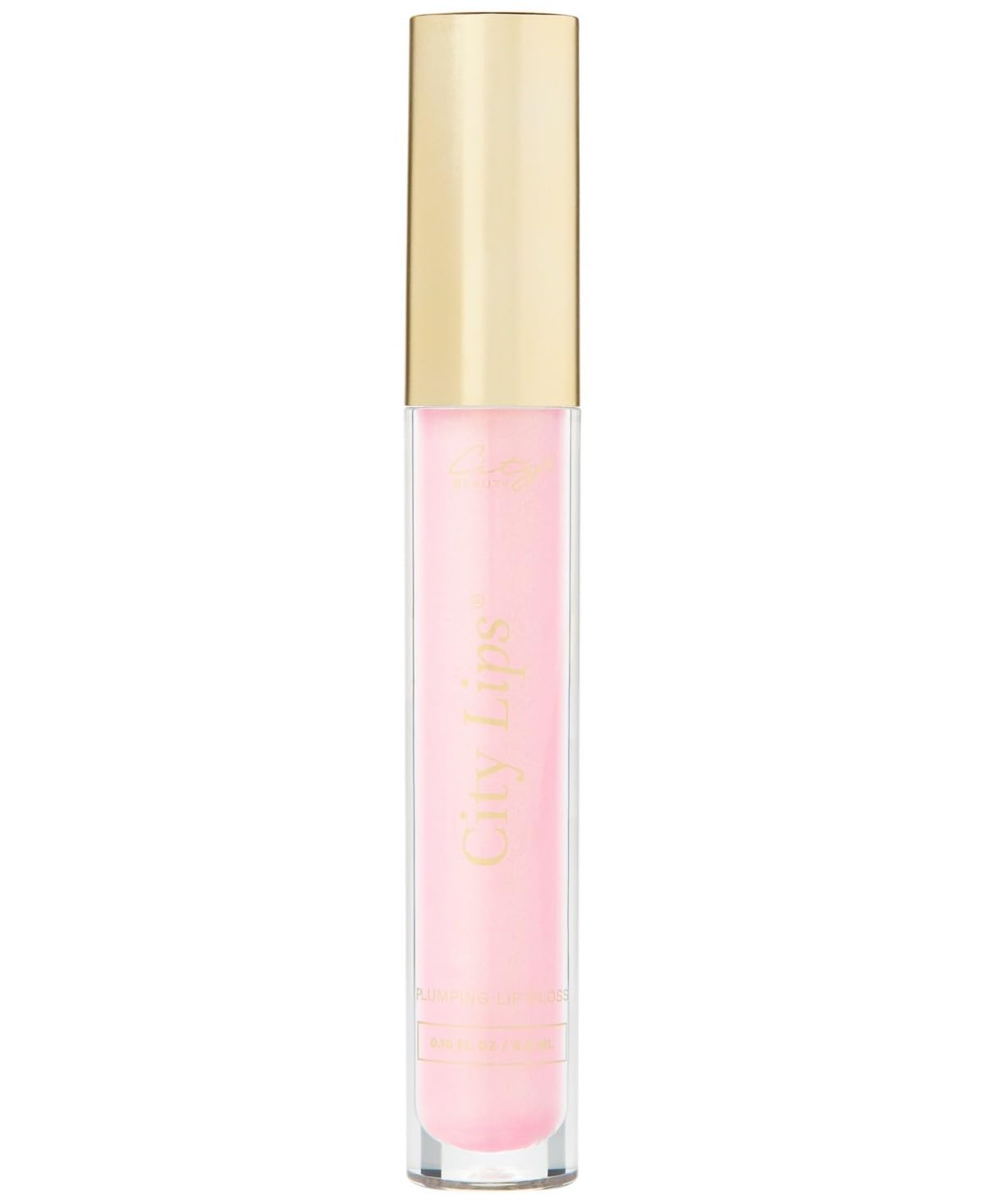 City Beauty City Lips plumping lip gloss on lips with fuller, hydrated shine