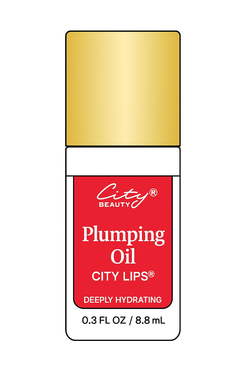 City Beauty City Lips Plumping Oil with hyaluronic acid highlights hydration.