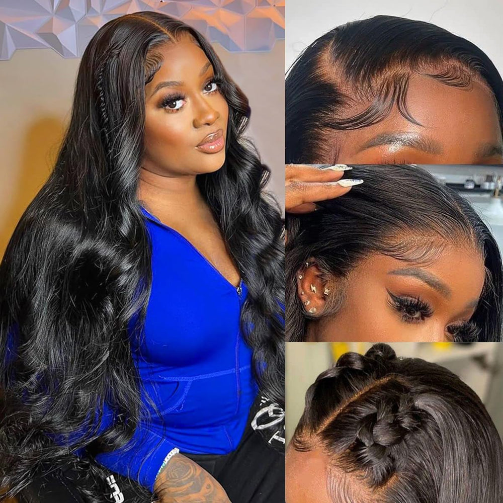 City Girl 28inch body wave wig front view with natural look and comfortable fit.