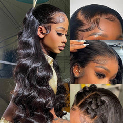 CITY GIRL body wave lace front wig 13x4 hd lace for seamless parting