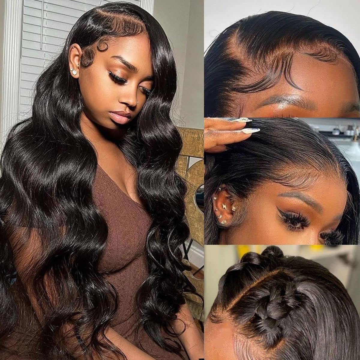 CITY GIRL body wave lace front wig 20 inch shows natural movement for daily wear.