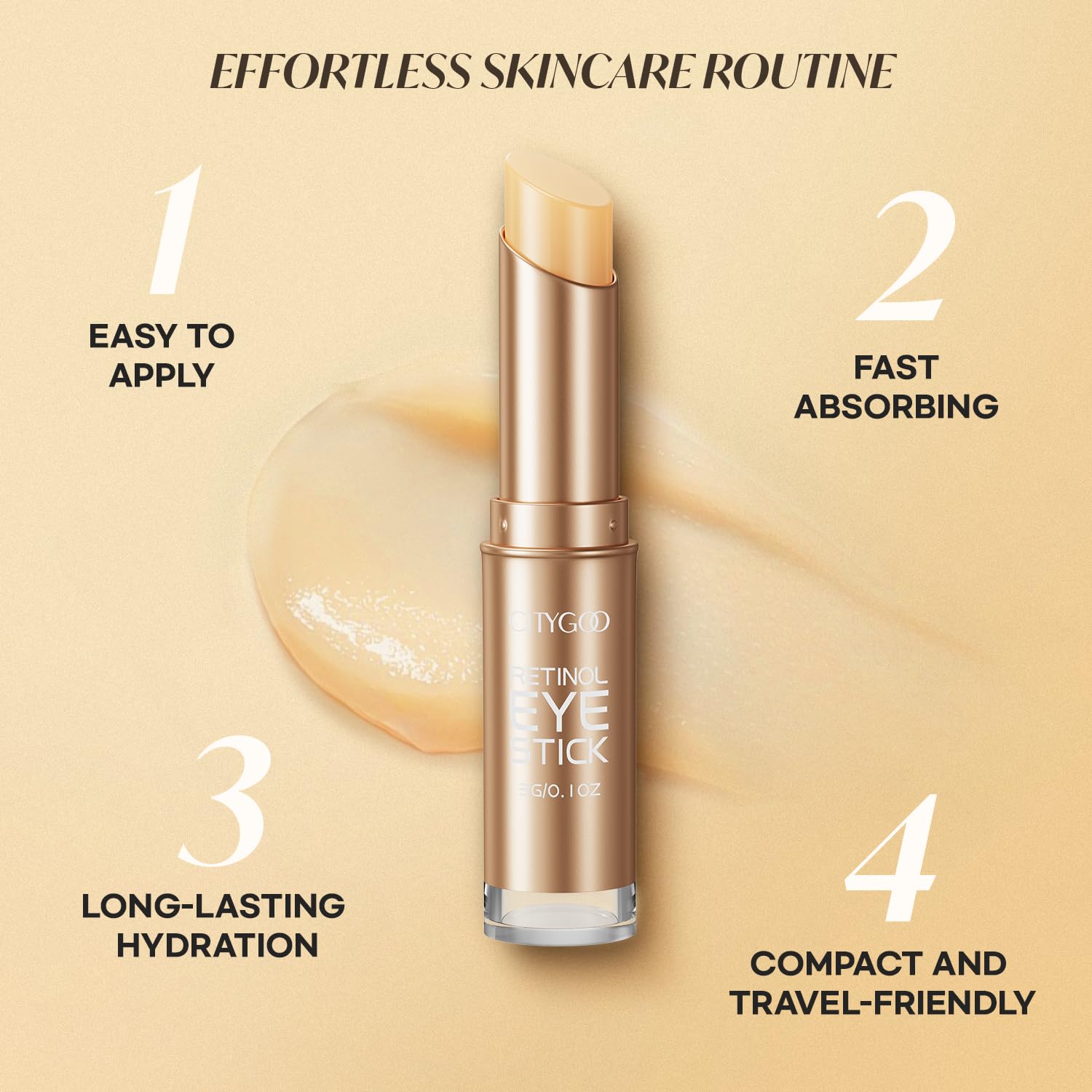 CITYGOO retinol eye stick used to address puffiness around the eyes