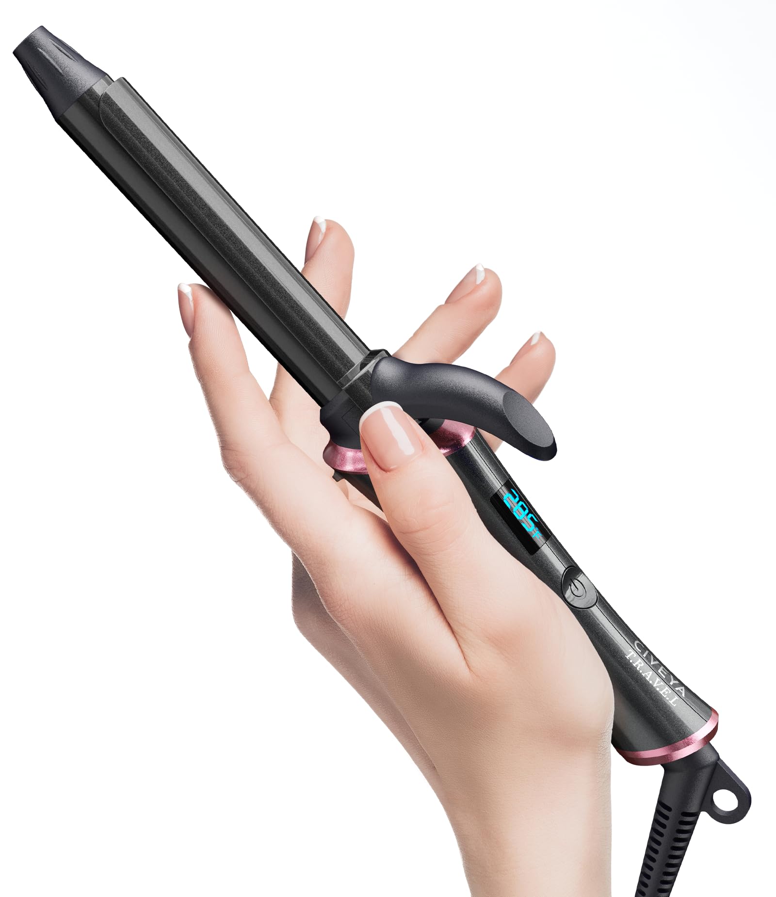 CIVEYA 3/4-inch curling iron for short hair creates defined curls with minimal frizz